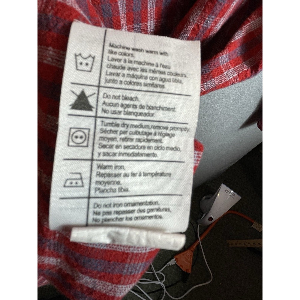 Vintage Carhartt 3XL Shirt Red Plaid Longsleeve - Picture 6 of 11